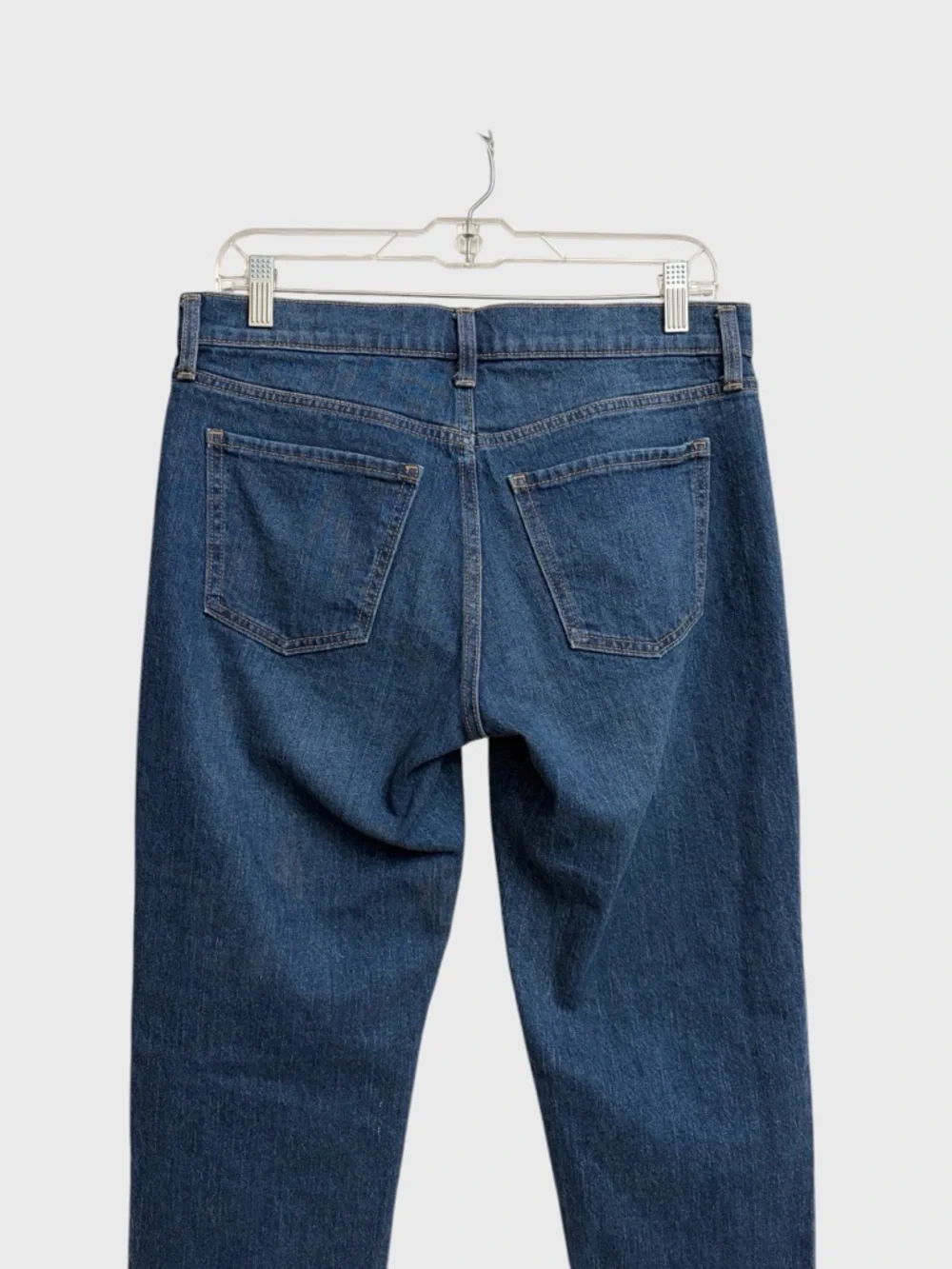 Old Navy Wow Boyfriend Straight Jeans Size 4 Mid-Rise Slouchy Dark Wash Everyday